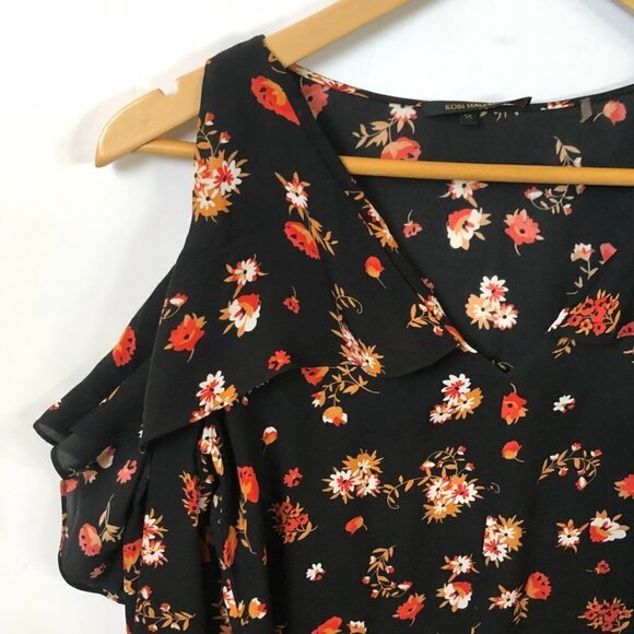 Kobi Halperin Marlena Floral-Print Silk Blouse XS - Picture 4 of 6